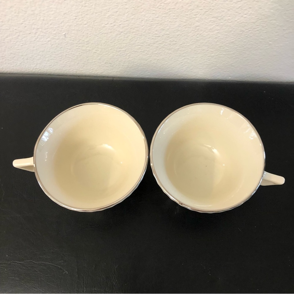 Vintage Lenox Colonnade Platinum teacups in Excellent condition - Picture 3 of 12